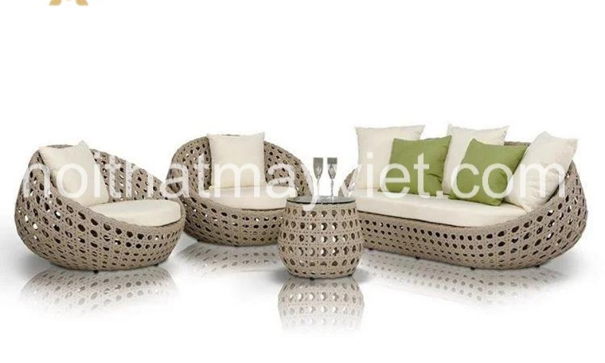 Bàn Ghế Sofa Mây Tre BGSF002